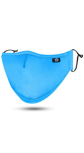 Light Blue Adjustable Reusable Face Mask